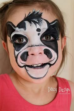 Animal Face Paintings, Cow Costume, Cow Face, Face Painting Halloween, Face Painting Designs, Halloween Make Up