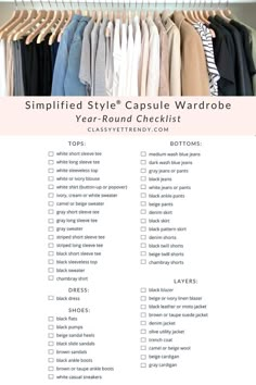 Wardrobe Template, Timeless Clothes, Style Capsule Wardrobe, Style Capsule, Outfit Minimalist, Classic Capsule Wardrobe