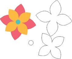 how to draw a flower with simple lines