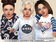 Toddler Cc Sims 4, Sweat Set, Toddler Hoodie, Sims Mods