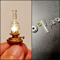 there are two pictures one has a light bulb and the other is a small object