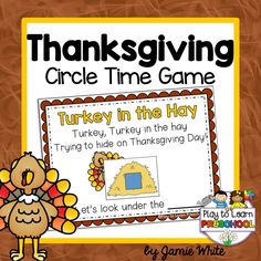 thanksgiving turkey in the hay game for students to practice their writing and spelling skills with