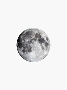 the full moon is shown against a white background