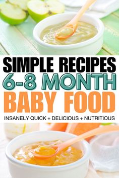 this is a picture of baby food... pin on 6-8 month baby food 7 Month Old Food, 8 Month Old Food, 6 Month Old Food, 7 Month Old Baby Food, 8 Month Old Baby Food, 7 Months Baby Food, Baby Food Ideas, Baby Food 8 Months, Baby Food Schedule