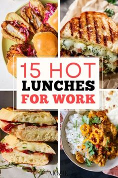 Easy Hot Lunch Meal Prep, Lunch Planning For Work, Mean Prep Lunch Ideas, Lunch Idea For Husband, Hot Lunch Sandwiches, Reheatable Lunch Ideas For Work, Low Calorie Hot Lunch Ideas, Easy Meals To Take To Work, Reheat Lunches For Work