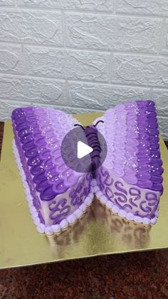 there is a cake that looks like a butterfly