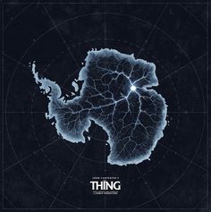 the thing map is shown in blue and white