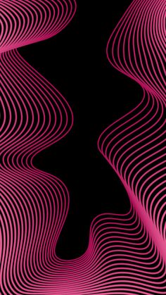 black and pink iphone wallpaper with lines as wavy shapes Pink Swirls Wallpaper, Art Techno, Cycle Painting, Pink And Black Wallpaper, Projector Photography, Maze Design, Y2k Background, Iphone Wallpaper Stills, Vaporwave Art