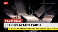 an image of some people in the dark with text reading breaking news readers attack earth