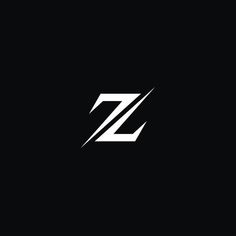 the letter z is made up of two diagonal lines, and it appears to be white