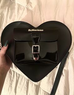 Doc Marten Messenger Bag, Doc Martens Messenger Bag, Dr Marten Purse, Purse Png Aesthetic, Dr Marten Heart Bag, Black Heart Purse, Dr Martens Purse, Doc Martens Purse, Doc Marten Heart Bag