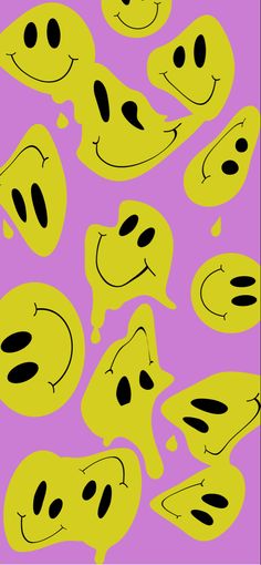 Melting Smileys Phone Wallpaper Pink Melted Smiley Face Wallpaper, Melting Smiley Face Wallpaper, Melty Smiley Face, Cream Packaging, Ice Cream Packaging, Hair Instagram, Screen Saver