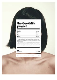 a woman holding up a piece of paper with the words the geekkmilk project on it