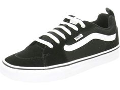 PRICES MAY VARY. Vans Unisex Filmore trainers Blue/White Vans Trainers, Black And White Trainers, Profile Silhouette, Style Vans, Skate Shoe, 90s Inspired, White Trainers, Eva Foam, Mens Vans