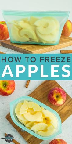 how to freeze apples in the microwave with this easy and quick recipe that's ready in under 30 minutes