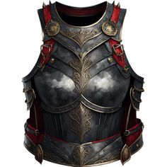 a drawing of a woman's chest armor