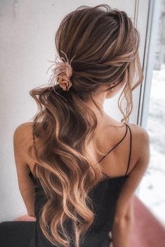 Wedding Ponytail, Bohemian Wedding Hair