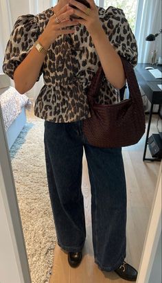 Fest Outfits, Office Casual Outfit, Outfit Trends, Leopard Print Top, Stockholm Fashion, Rabbit Hole