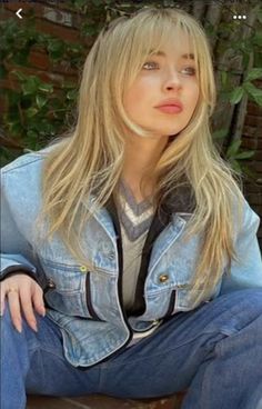 Bangs With Medium Hair, Blonde Hair Inspiration, Hair Stylies, Long Hair With Bangs, Hair Inspiration Color