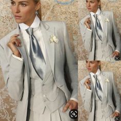 Semiformal Womens Suits, Women Pant Suit Wedding, Tomboy Formal Outfits Classy, Womens Tuxedo Outfit Wedding, Lesbian Wedding Guest Outfit, Wedding Suits For Women Brides, Womens Tuxedo Outfit, Lesbian Wedding Outfits Suits Style, Female Wedding Suit