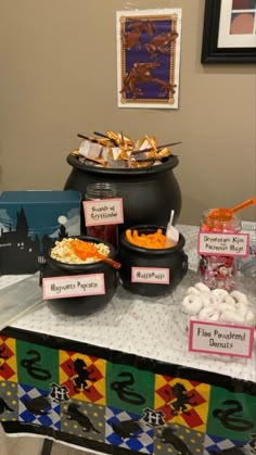 a table topped with lots of different types of food