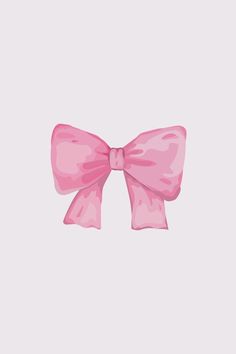 a pink bow on a white background