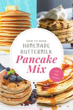 how to make homemade buttermilk pancake mix for breakfast or brunch