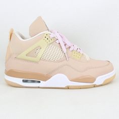 Jordan 4 Retro Shimmer (Women's) Condition: Pre-Owned/Used, In good condition. Missing insoles. *Minor creasing on toe   Size: 11W Colorway: Shimmer/ Bronze Eclipse-Orange Quartz-Metallic Silver Comes W/ No Box 850228-1 Jordan 4’s Womens, Jordan 4 Retro Shimmer, Grandma House, Orange Quartz, Bronze Heels, Jordan 4’s, Jordan Retro 4, Jordan 4s, All Nike Shoes