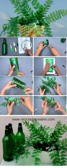 instructions to make a fake fern plant