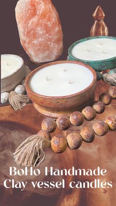 Large Boho style handmade clay vessels, hand painted clay beaded vessel candle in Natural soy wax 16Oz. After candle life it can be washed out with warm soapy water and re-purposed for décor.

 candles by Crooked River Candle™ Female owned💕


✨These Vessels have had Reiki and meditation of Love, Calm channeled into them by Spiritual Couture Collection®️LLC✨ Clay Vessels, Boho Candle, Pineapple Sage, Painted Clay, Clay Bowl, Rustic Candles, Candle Business, Bowl Candle, Candle Companies