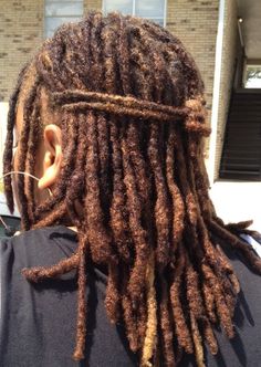 Locs Brown, Locs Dyed, Loc Colors, Women Locs, Loc Ideas, Thick Locs, Cute Dreads