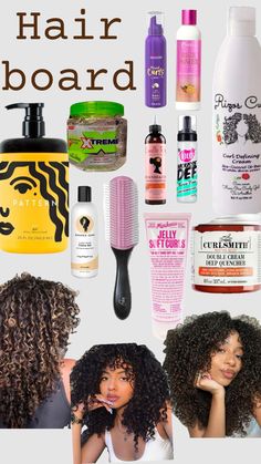 Curly Hair Care Products, Products For Healthy Hair, Hairstyles With Curled Hair, Curly Hair Advice, Hair Journey Tips, Healthy Curly Hair, Curly Hair Accessories, Curly Hair Care Routine, Kids Curly Hairstyles