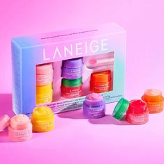 LANEIGE Midnight Minis Lip Set Watermelon Pops, Lip Masks, Laneige Lip, Sephora Skin Care, Laneige Lip Sleeping Mask, Lip Set, Preppy Room