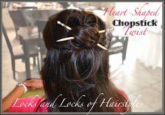 Locks and Locks of Hairstyles: Chopstick Twist Hairstyle & Giveaway Hairstyles Twist, Twist Hairstyle, Cherry Blossom Theme, Beautiful Hairstyles, Dark Wear, Makeup Guru