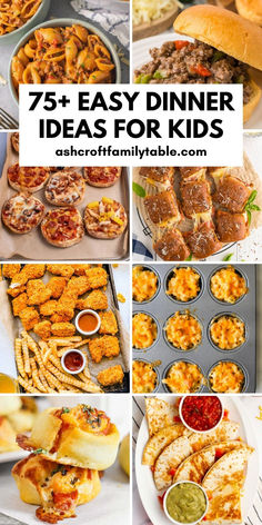 Need quick and easy dinner ideas for kids (and adults)? Try these healthy and simple kid-friendly dinners! Find kid-friendly meals for families, with ground beef, chicken and pork. Meatless, dairy-free and vegetarian recipes. Ideas for the crockpot, instant pot, oven, stovetop and air fryer. For winter, spring, summer and fall. Dishes like chicken nuggets and tenders, finger foods, casseroles, pasta dishes, soups, pizza recipes, taco recipes and more. All on a budget and great for picky eaters! Dinners For Kids To Make, Kid Friendly Dinner Sides, Quick And Easy Kid Friendly Dinners, Dinner For Picky Eaters Kids, Dinner For Toddlers Picky Eaters, Picky Eater Recipes Kids, Easy Dinners For Picky Kids, Kid Dinner Recipes, Supper Ideas For Picky Eaters