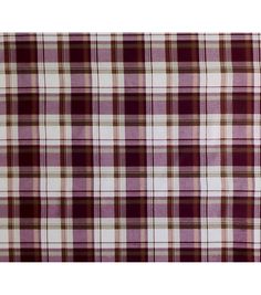 a purple and white plaid fabric