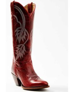 Idyllwind Womens Icon Embroidered Western Tall Boot - Medium Toe, Red Ladies Western Boots, Red Cowgirl Boots, Cow Girl Boots, Western Boots Outfit, Western Ideas, Rodeo Time, Cowgirl Wedding, Western Shoes, Womens Cowgirl Boots