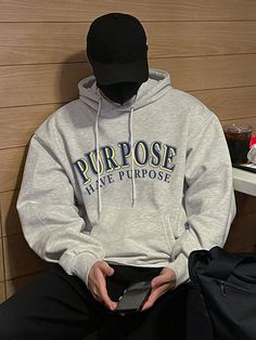 Hoddies Outfits, Tracksuit Outfit, Dropped Shoulder Sweatshirt, Fabric Letters, Hoodie Fits, Drawstring Hoodie, Men Clothing