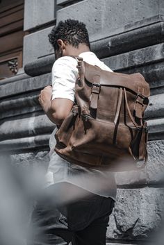 Robel Backpack: Dark Brown - SKADMAS Ethiopian Women, Act Of Kindness, Give Hope, Comfortable Tops, Weekend Getaway, Natural Material, Mountain Backpack, Weekend Getaways, New Bag