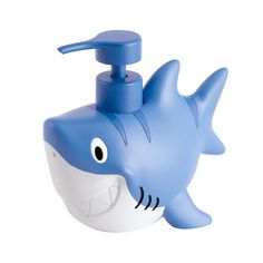 a soap dispenser shaped like a shark