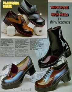 70s Mens Fashion, 1970s Shoes, 70’s Style, 70s Inspired Fashion, Creative Shoes, Seventies Fashion, 1970s Fashion, Colored Leather, Crazy Shoes