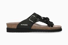 Mephisto Helen Flower Black Comfortable Black Footbed Sandals With Cork-bed Midsoles, Non-slip Black Sandals For Outdoor, Black Beach Sandals With Cork-bed Midsoles, Black Non-slip Sport Sandals For Outdoor, Mephisto Shoes, Black Adjustable Cork-bed Midsoles Sandals, Investment Bags, Comfortable Walking Shoes, Cork Sandals