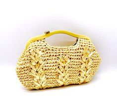 Raffia handbag Vibrant BUTTER yellowThe photos show up more bright yellow than butter yellow. Almost like new condition One scratch as shown in last photo. Measurements are approximate Height(including handle)7.5”Width 11” Raffia Handbag, Yellow Handbag, Butter Yellow, Top Handle Bags, Yellow Top, Show Up, Bright Yellow, Designer Bags, Top Handle