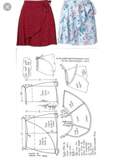 the sewing pattern for this skirt is very easy to sew