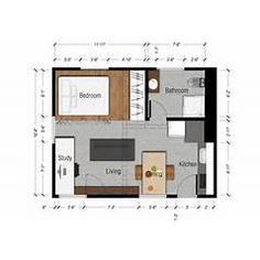 the floor plan for a studio apartment