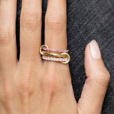 Linked Rings, Expensive Jewelry Luxury, Shimmer Shine, Luxury Rings, Classy Jewelry, Expensive Jewelry, Stacked Jewelry