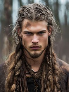 Discover 30 Bold Viking Hairstyles for Men: From Braided Classics to Modern Undercut Inspirations Males With Long Hair, Undercut Hairstyle For Men, Hairstyles Male, Undercut Hairstyle, Curl Enhancer