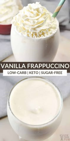 vanilla frappuccino low carb keto sugar - free drink