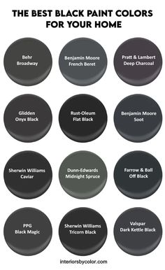 the best black paint colors for your home in this post, we'll show you how to use them