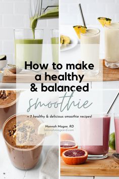 how to make a healthy and balanced smoothie